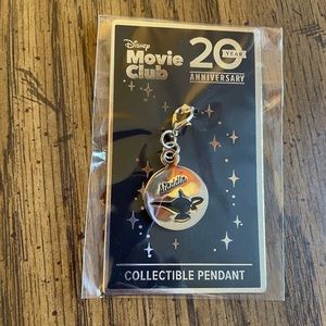 New Exclusive Disney Movie Club 20th Anniversary Aladdin Collectible Pendant